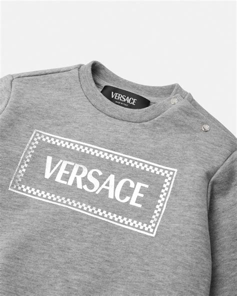 versace felpa logo 90|90s Vintage Logo Zip Sweatshirt .